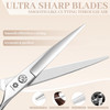 Dream Reach Hair Cutting Scissors Professional Barber Shears 60 inch Hairdressing Regular Scissor Salon Razor Edge Hair