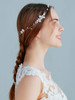 SELFCLOUD Handmade Pearl Bridal Hair Vine Wedding Hair Accessories Sparkling Pins Set Bride Wedding Pieces for Women and