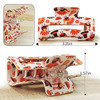 Thanksgiving Square Claw Clips for Women Girls Fall Harvest Turkey Design Hair Clips for Thin Thick Hair Strong Hold Bar