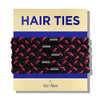 HAVHAF Braided Mens Hair Ties For Men 5 pcsXL Red Black For Buns Curly Thick Dense Hair Elastic Hair Ties For Guys No da