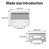vsmooth Replacement Blade for Hair Clipper Senior Detachable Trimmer Blades Adjustable Hair Fade Blades Wide Clipper Sta