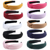 Fishinsea 10 Pack Knotted Wide Headbands for Women Cute Fashion Head Wrap in Solid Color Nonslip Hair Accessories for Da