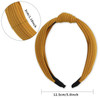 Fishinsea 10 Pack Knotted Wide Headbands for Women Cute Fashion Head Wrap in Solid Color Nonslip Hair Accessories for Da