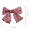 SEVENHEAD Bow Hair Clips Champagne Duckbilled Clip 1 Pack Barrettes Large Big Oversized Knot Bowknot Satin French Barret