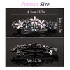 Jakeni Elegant Sparkly Glitter Rhinestones Flowers Hairpins Vintage French Style Hair Barrettes Clips and Accessoires fo