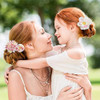 21 PCS Flowers Hair Accessories for Women and Girls Boho Hair Barrettes Clips Floral Rose Bride Headpiece for Wedding Fe