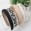 Cuizhiyu 6PK Different Designs Headbands for Women Non Slip Flower Black White Solid Headband Set Cute Pearl Hair Band f