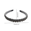 Jilukibo Fashion Sparkle 4 Rows Crystal Headbands for Women Glitter Sparkle Rhinestone Beaded Hair Hoop Band Hair Access