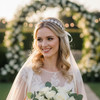 Hapibuy Crystal Wedding Headband Bridal Headpiece Hair Jewelry for Brides and Bridesmaids Silver