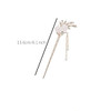 Beetoo Rhinestone Pearl Flower Hair Stick 2PC Chinese Tassel Hairpins Vintage Crystal Pearl Hair Stick Headdress Pearls