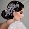 ULAPAN 2 Pack Bride Wedding Headband Rhinestone Bridal Bridesmaid Hair Clips Accessories Party Hair Accessories Headpiec