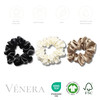 Vnera 100 Pure 22 Momme Mulberry Silk Scrunchies FrizzBreakage PreventionHair Care Ponytail Holders for Women Silk Hair