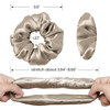 LILYSILK Silk Scrunchies for Frizz Breakage Prevention Mulberry Silk Ponytail Holders Elastic Hair Ties 5Pcs Random Colo