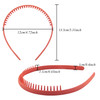 Duufin 12 Pieces Teeth Headbands for Girls Non Slip Non Slip Plastic Headbands with Teeth Girls Comb Headband 12 Colors