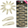 Dofash Snap Hair Clips Metal Grips 5CM2 IN Barrettes for Thin Hair Basic Hair Accessories Hair Barrettes 12PCS Blonde