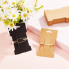 Outus 120 Pieces Hair Clip Display Cards 6 x 10 cm Kraft Paper Rectangular Card Holders for Hair Bows Barrettes and Acce