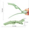 Ondder 14 Pcs Green Hair Clips for Sectioning and Styling Larger Salon Pro Clips for Barber Coloring Cutting Hair Access
