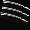 TecUnite 16 Pcs Rhinestone Bobby Pins Bling Decorative Hair Pins Metal Diamond Clear Crystal Fancy Hair Clips Barrette A