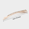 TecUnite 16 Pcs Rhinestone Bobby Pins Bling Decorative Hair Pins Metal Diamond Clear Crystal Fancy Hair Clips Barrette A