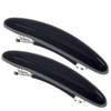 Camila Paris CP28822 French Hair Barrette Clip for Girls Black Small 225 inch Set of 2 Strong Hold Grip Hair Clips for W