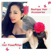 Hair Flower Clips Brooch Boutique Hair Accessories Bohemia Hairpins for Women Girls ST Red