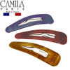Camila Paris CP2933 French Hair Barrettes Clips Snap Hair Slides Clic Clac for Women Styling Girls Side Slidein Metal Sn