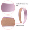 SIQUK 30 Pieces Satin Headbands 1 Inch Hard Headband Nonslip Colorful Headband DIY Hair Headbands for Women