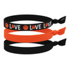 Infinity Collection Basketball Headbands for Girls 3Pack NonSlip Sports Hairbands with Silicone Grip Black Orange Athlet