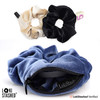 LokiStashed 3Pack Velvet Hair Tie Scrunchies for Girls Women The Original Hidden Pocket Scrunchie with Zipper Pocket Sto