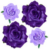Topbuti Rose Hair Clip Flower Hairpin Brooch Floral Clips 4 Pcs Fabric Rose Flowers Hair Clips Mexican Hair Flowers Pin