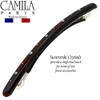 Camila Paris CP2849 French Hair Barrette Large Tortoise Shell Long Skinny Strong Hold Grip Hair Clips for Women Thin Rub