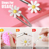 LEOBRO Metal Hair Clips 50 PCS Alligator Barrettes for Women Girls DIY Hair Bows Silver Crafts Clips