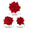 Topbuti 6 Pcs Rose Flower Hair Clip Rose Brooch Floral Hair Accessories for Woman Girls Flamenco Dancer Mexican Wedding