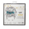 Scunci The Original Scrunchie Six Days of Scrunchies Fashion Gift Set 6 Unique Designs in Black Emerald Satin Animal Vel