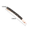 Yaomiao 16 Pieces Rhinestone Bobby Pins Double Row Decorative Fancy Hair Clips Hair Barrette Clip Diamond Crystal Hairpi