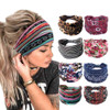 Bohend Wide Boho Headbands Women 8 PCS Stretchy Cotton Hairbands No Slip Bandeau Head Wrap Boho Uniform size
