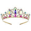 SWEETV Rapunzel Tiara for Little Girls Princess Crowns Aurora Borealis Crystal Aurora Borealis Crystal Tangled Headband