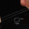 2000 Pack Mini Rubber Bands Elastic Hair Bands Soft Hair Ties with Box for Hair Braiding Hair Wedding HairstyleClear