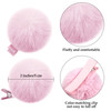 Colorful Fluffy Fur Pom Pom Hair Clips and Barrettes for Toddlers Baby Girls and Women 12 Pieces 2 FallWinter Hair Acces