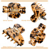 Janinka 18 Pcs Tortoise Shell French Barrettes 26 Inch Banana Celluloid Hair Clips Leopard Print Hair Accessories for Wo