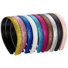Blulu 10 Pcs Glitter Headband for Girls Toddler Kids Sparkle with Teeth Thin Wide Grad Headbands Girls DIY Non Slip Part