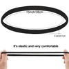 24 Pieces Thin Sports Elastic Headbands Black Skinny Athletic Exercise Hair Bands No Crease Soft Sweatband for Men Women