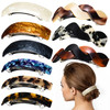 Yinder 9 Pcs Hair Clips Large Hair Barrettes Long Elegant French Barrettes for Women Classic Tortoise Shell Clamp Acetat