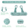 Molain Face Wash Headband Palm and Snail Spa Hair Bands Makeup Headbands Women Cartoon Cute Coral Fleece Elastic Headban