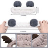 Chuangdi 4 Pcs Animal Headbands with Ears Cute Face Washing Spa Fuzzy Headband for Women Elastic Turban Hair Bands Showe