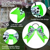 WILLBOND 20 Pieces Soccer Hair Bows Elastic Soccer Ball Hair Tie Accessories Sports Hair Band for Women Player Football