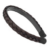 DIGUAN Width 09 inches Synthetic Hair Plaited Headband Braid With Teeth Hair Band Accessories for Women Girl Chocolate