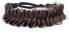 BOBIYA Messy Wide 2 Strands Synthetic Hair Braided Headband Classic Chunky Hair Braid Elastic Stretch Braid Headbands Br