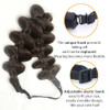 DIGUAN Kinky Synthetic Hair Braided Headband Wide Hairpiece Women Girl Beauty accessory 8Chocolate