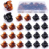 JANYUN 48Pcs Mini Hair Claw Clips Black Brown Small Hair Clips for Girls Women Fine Hair Plastic Multifunction Clamp Cli